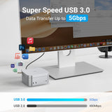 JESWO 6-in-1 USB-C Dock for Mac mini M4 (M602)