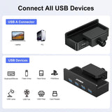 JESWO Aluminum 4-Port Clamp USB 3.0 Hub (A401)