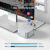 JESWO 6-in-1 USB-C Dock for Mac mini M4 (M601)