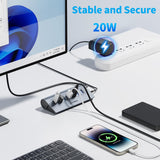 JESWO 7-Port Powered USB 3.0 Hub with 20W US Standard Power Adapter (A507, US Plug)