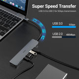 JESWO 8-IN-1 Dock with 4K HDMI, 100W PD, Multi USB A+C Data Ports 5Gbps, SD/TF Card Reader (NC801)