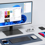 JESWO 7-Port Aluminum USB 3.0 Hub (A507, Sliver)