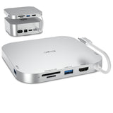 JESWO 6-in-1 USB-C Dock for Mac mini M4 (M601)
